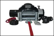 10,000 lb electric winch with synthetic rope